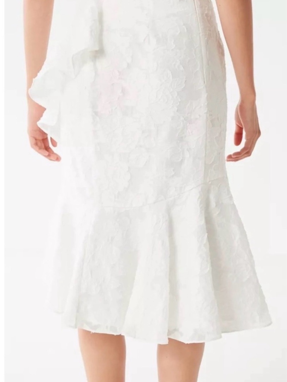 Revolve Keepsake Radar Ivory Off-Shoulder Ruffle Two-Piece Set - Picture 5 of 8